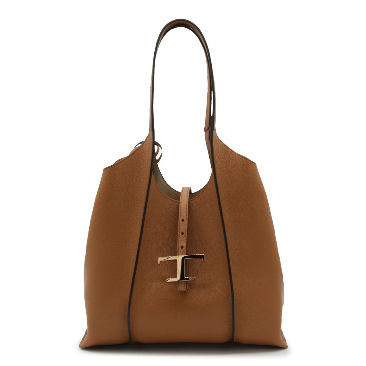BROWN LEATHER KENIA TOTE BAG