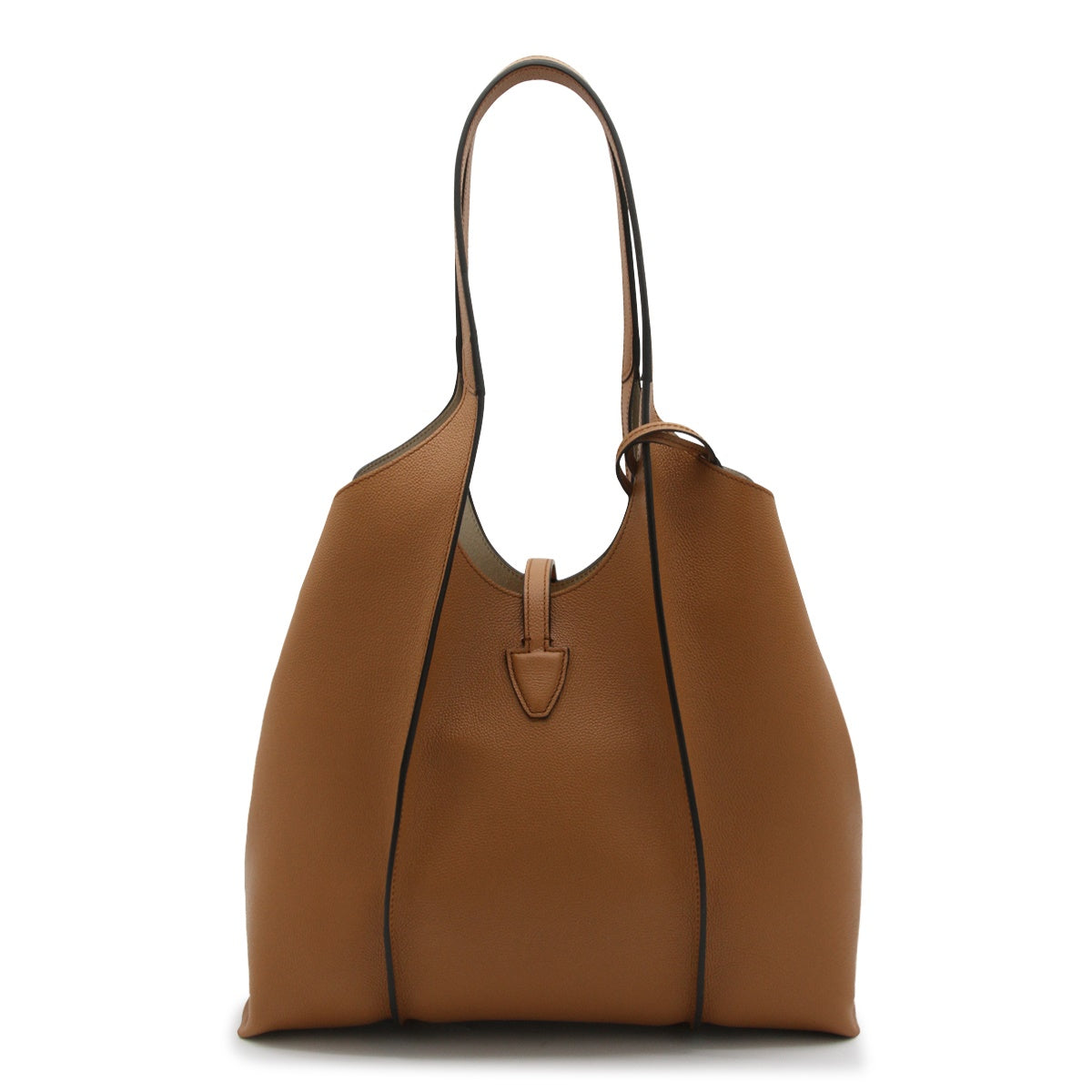 BROWN LEATHER KENIA TOTE BAG