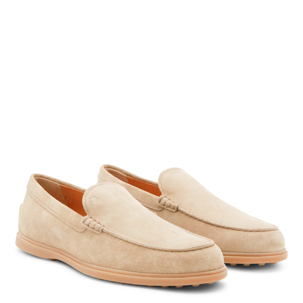 BEIGE LEATHER LOAFERS