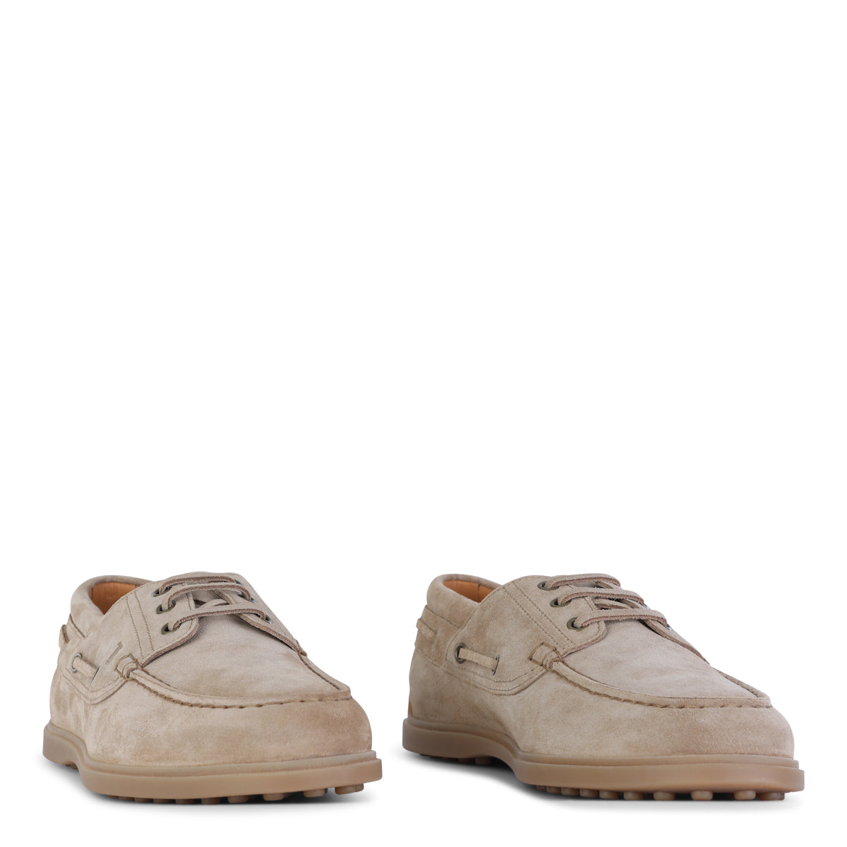 BEIGE LEATHER LOAFERS