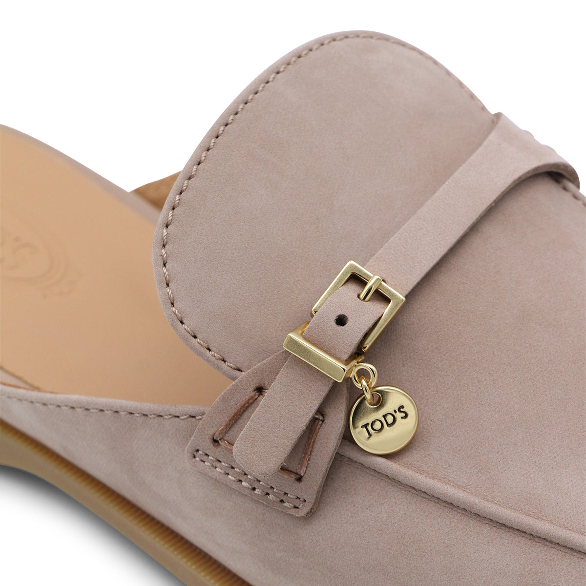 BEIGE LEATHER LOAFERS