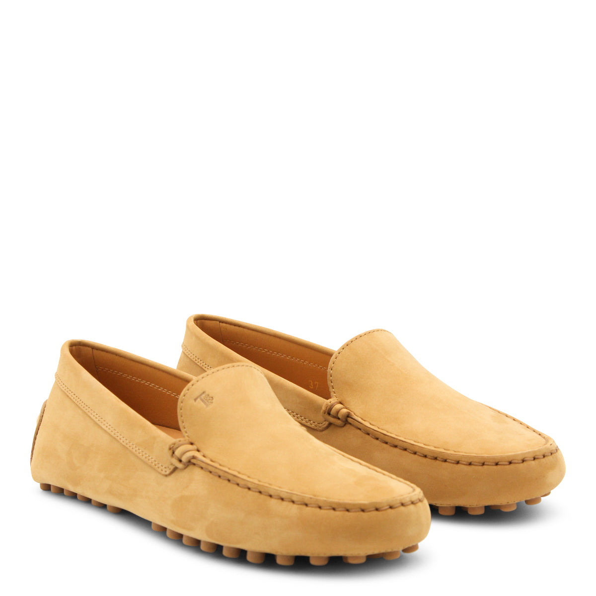 CAMEL LEATHER LOAFERS
