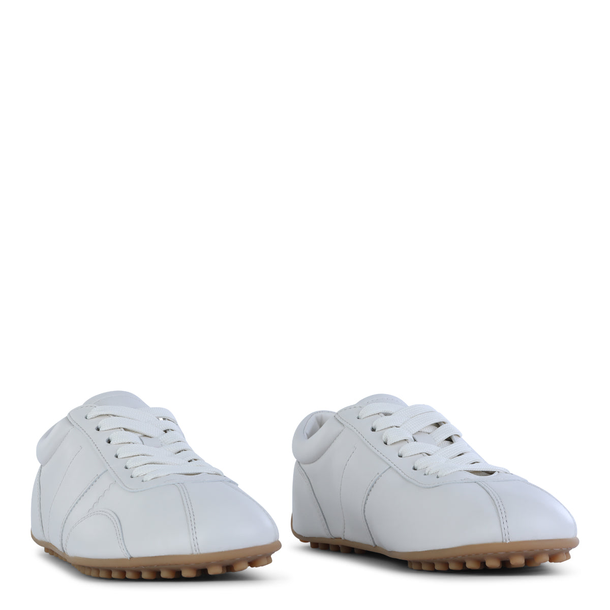 WHITE LEATHER SNEAKERS