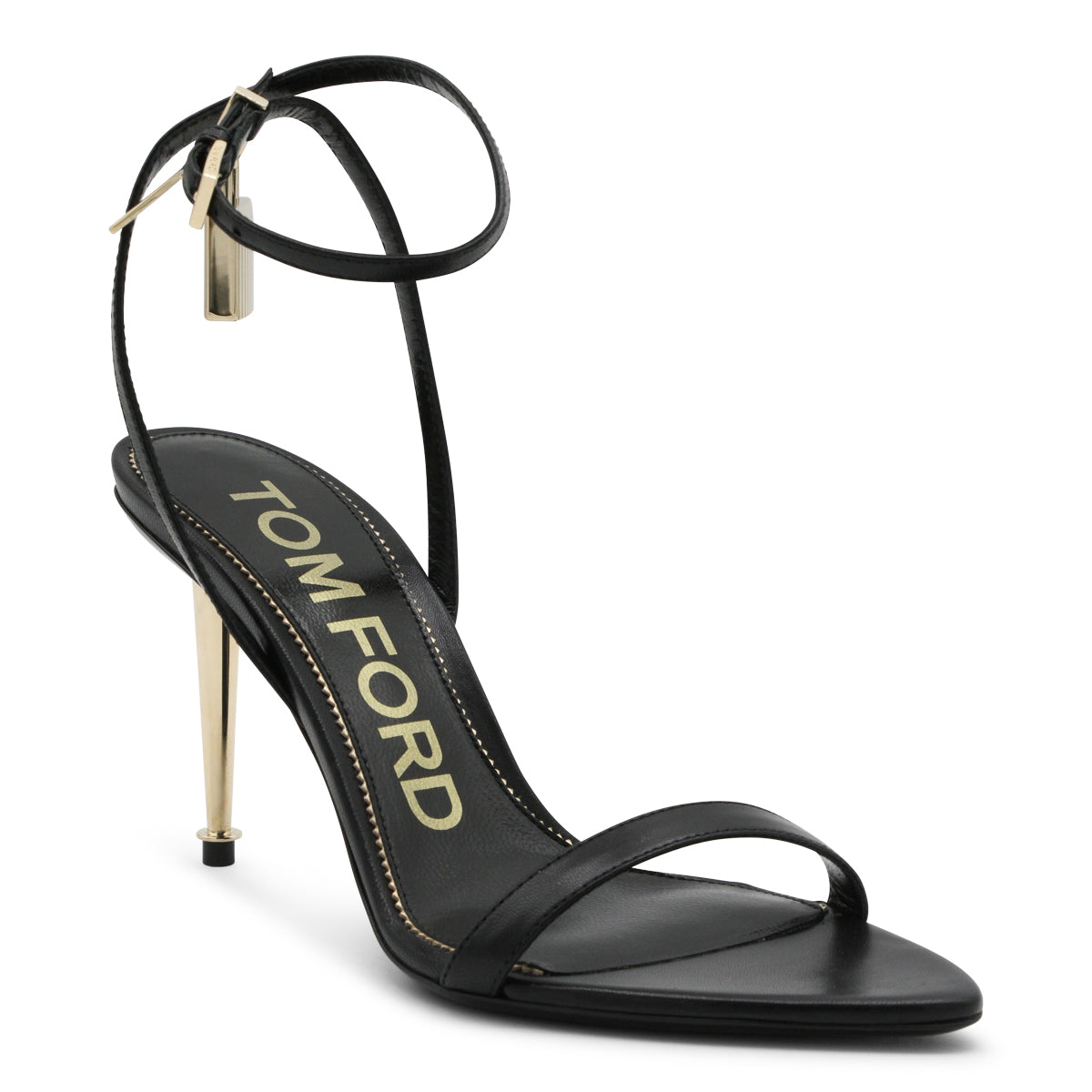 BLACK LEATHER SANDALS