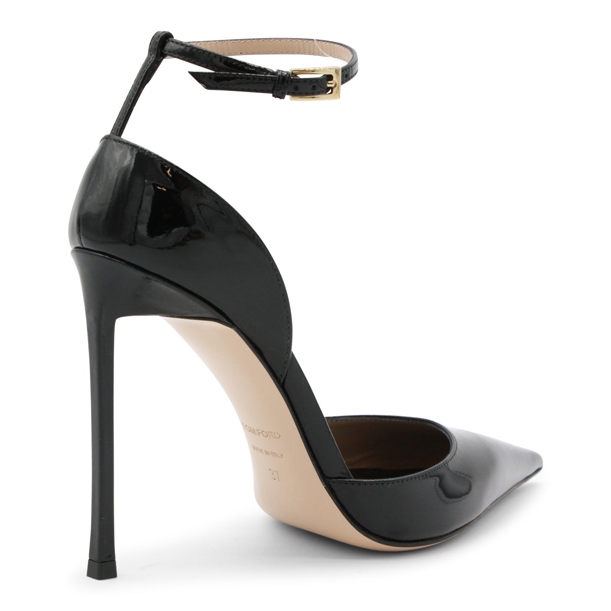 BLACK LEATHER PUMPS