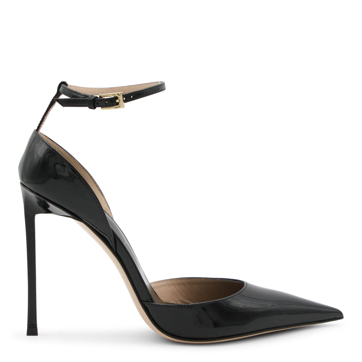 BLACK LEATHER PUMPS