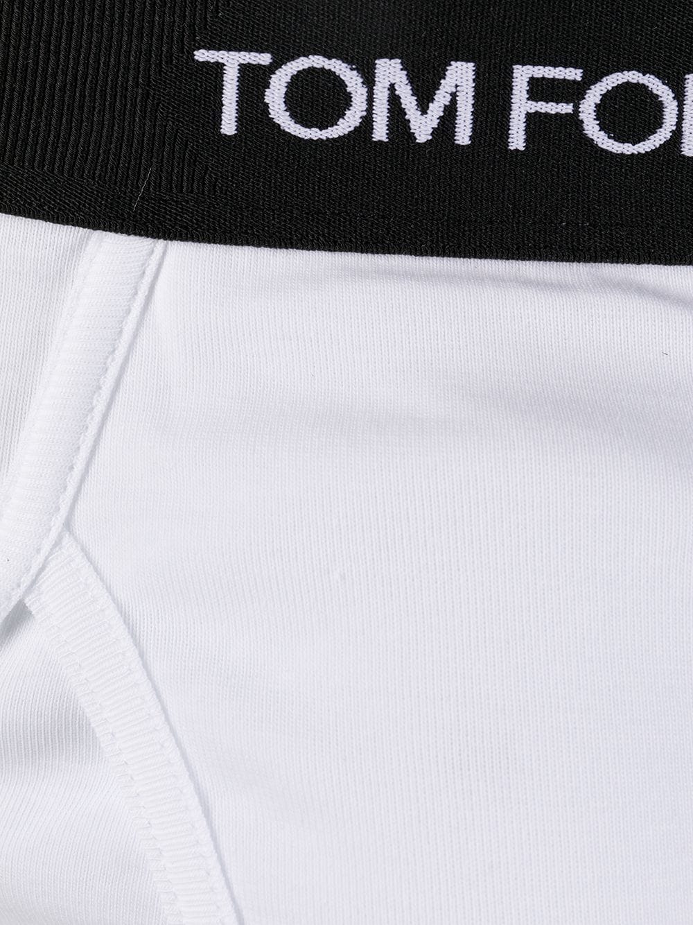 WHITE AND BLACK COTTON BRIEFS