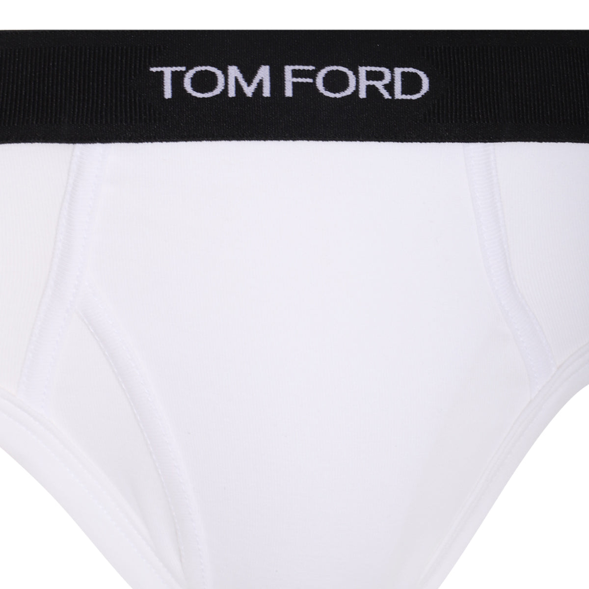 WHITE AND BLACK COTTON BRIEFS