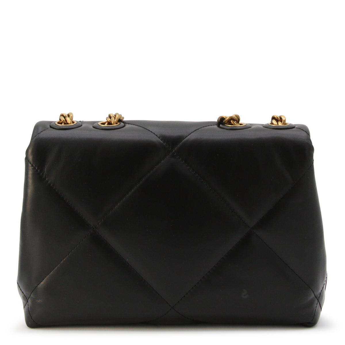 BLACK LEATHER SHOULDER BAG