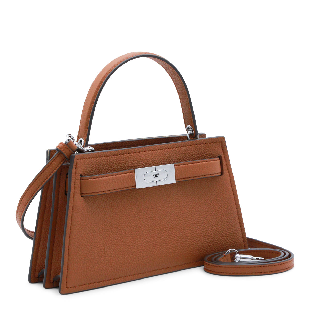 BOURBON LEATHER TOP HANDLE BAG