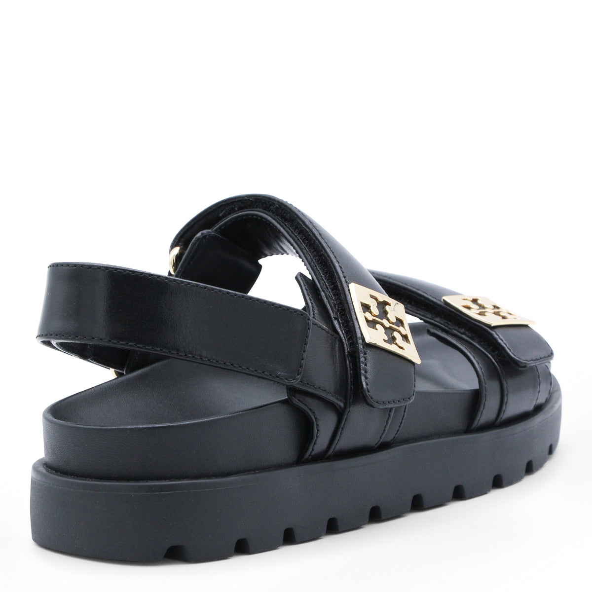 BLACK LEATHER FLATS