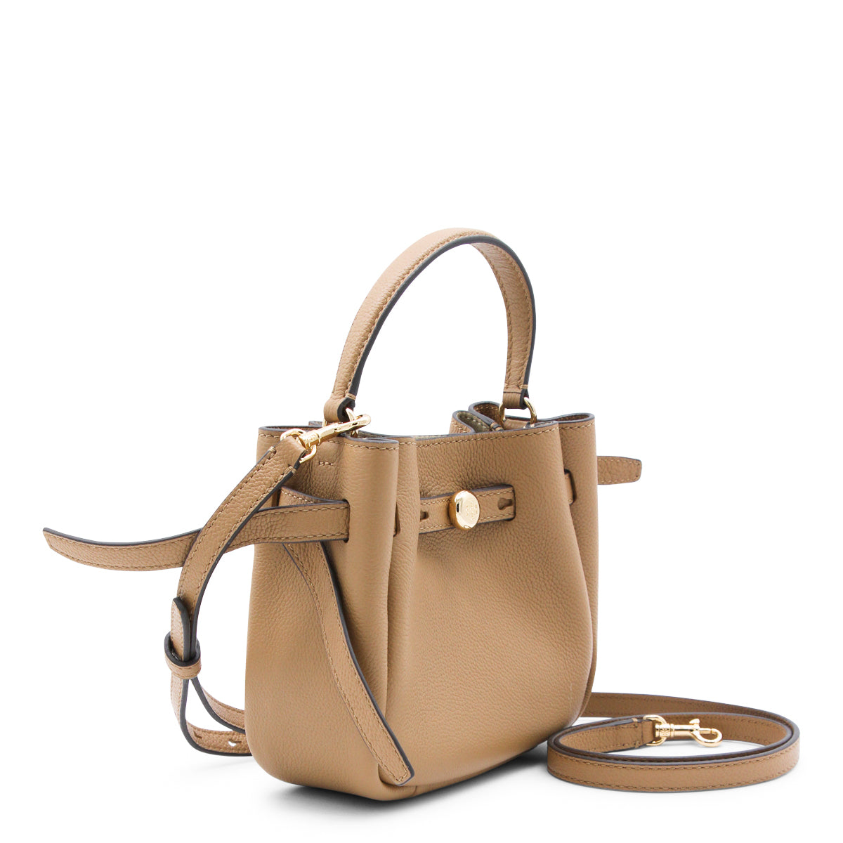 CAMEL LEATHER SATCHEL