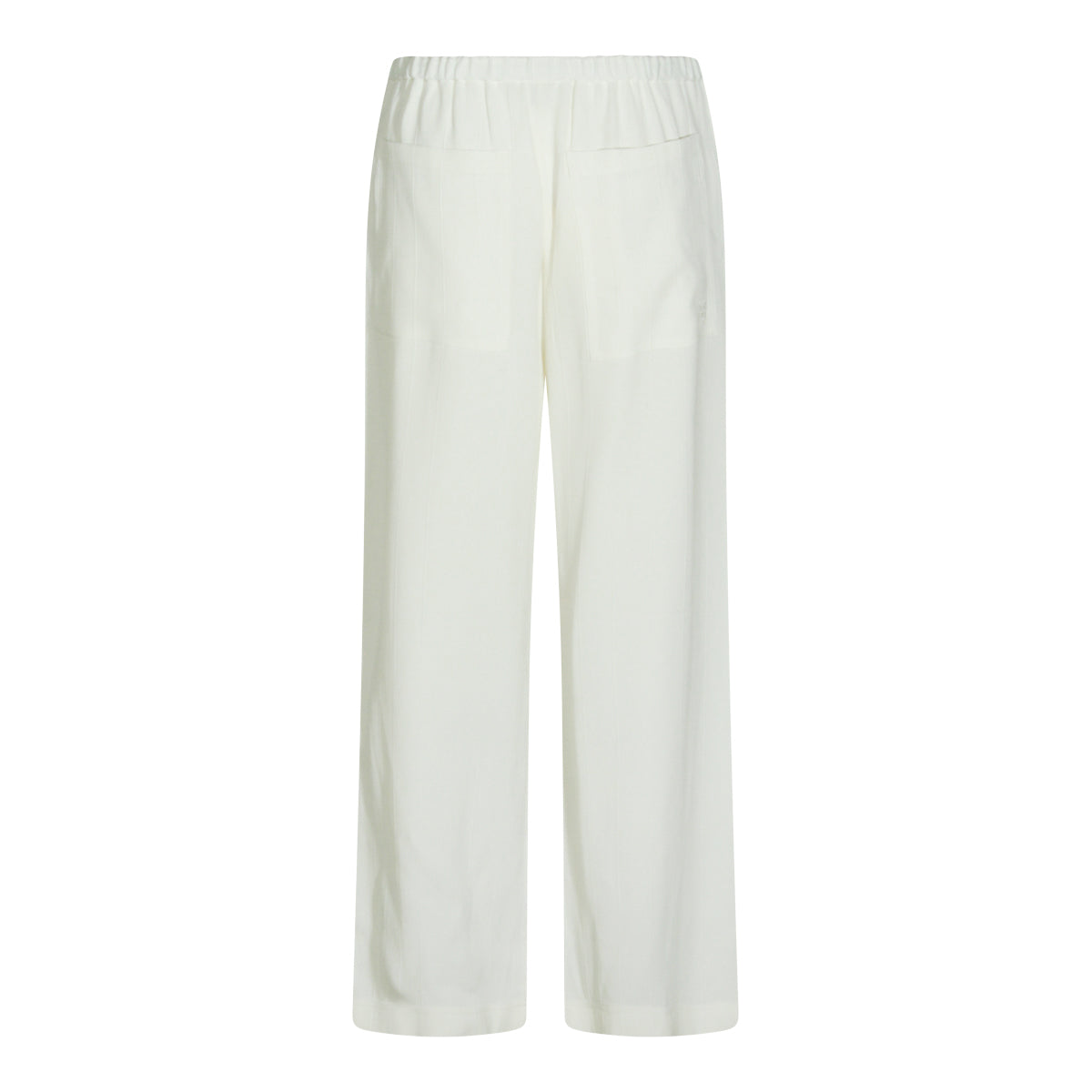 WHITE VISCOSE PANTS