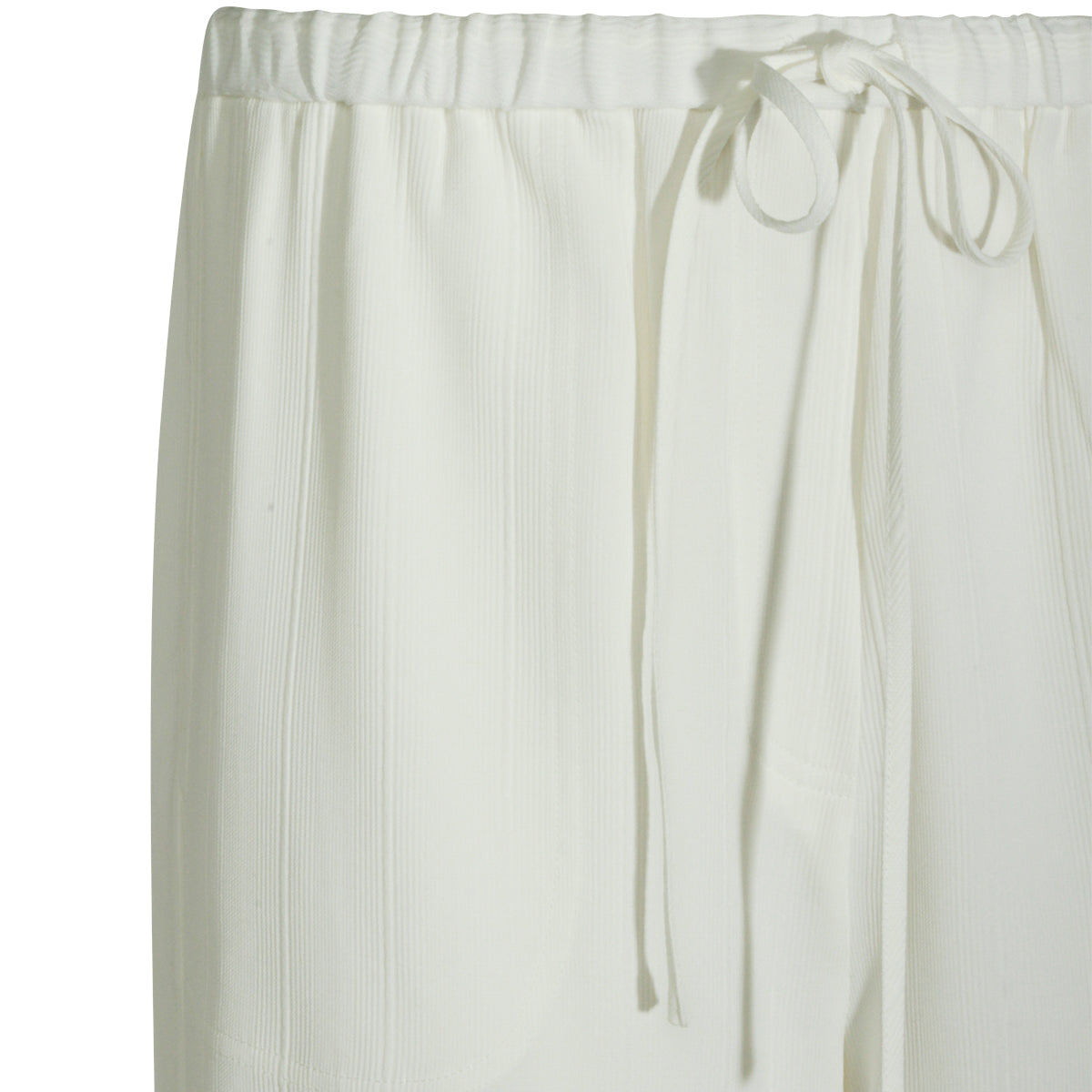 WHITE VISCOSE PANTS