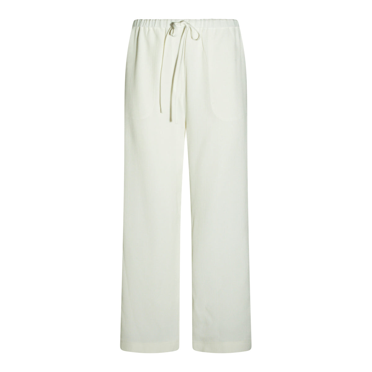 WHITE VISCOSE PANTS