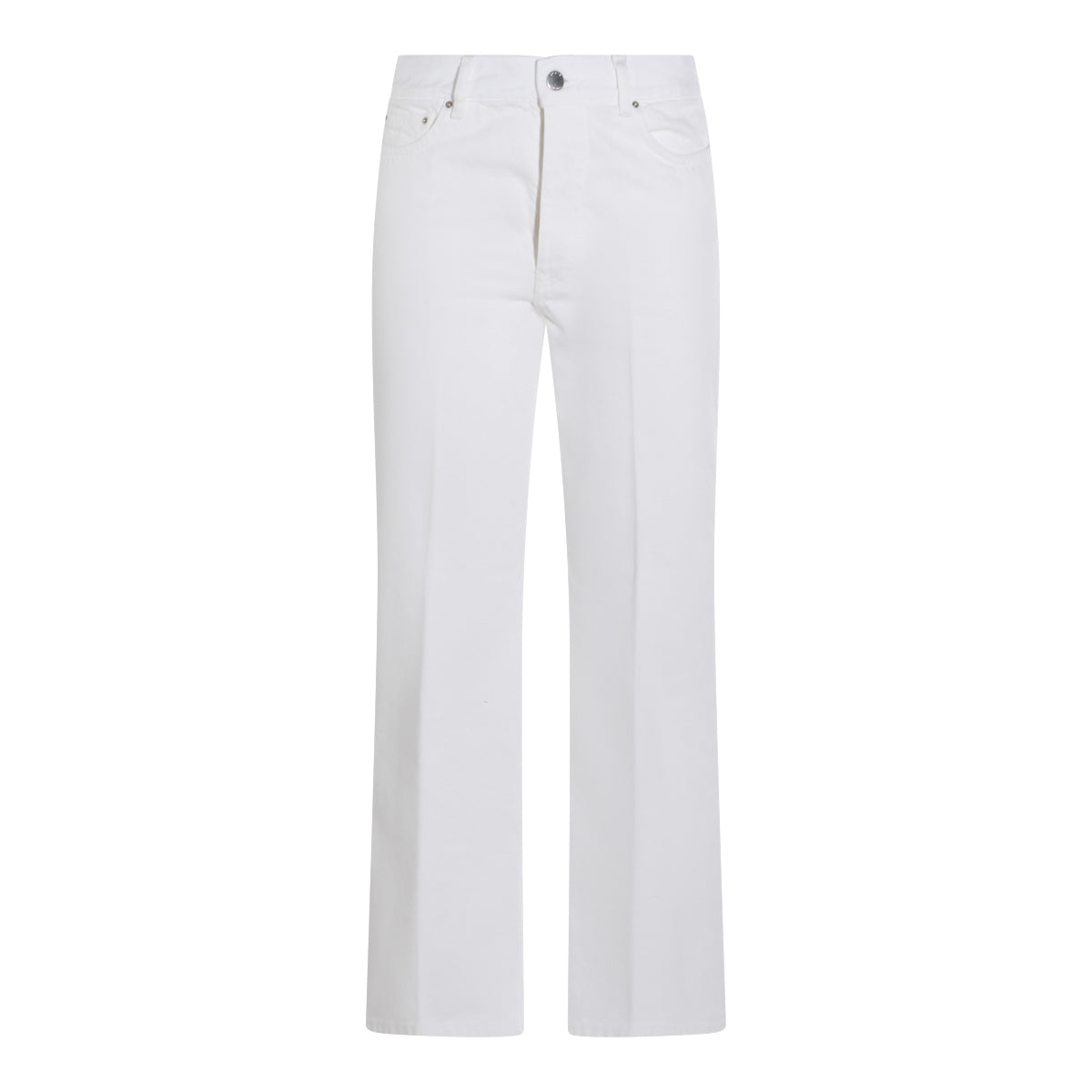 OFF WHITE COTTON JEANS