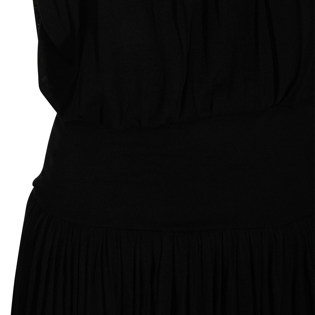 BLACK COTTON MINI DRESS