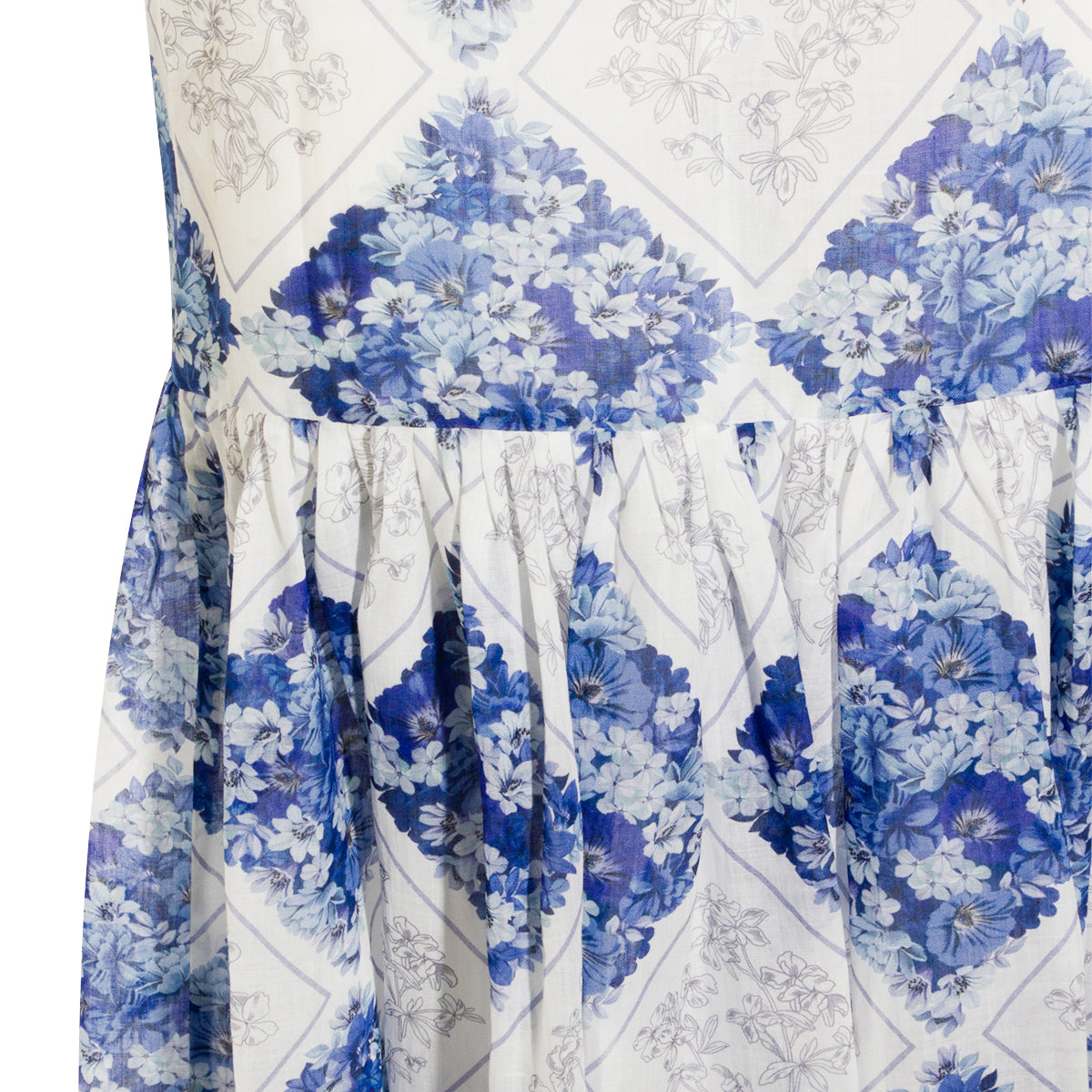 LIGHT BLUEE AND WHITE MAXI DRESS