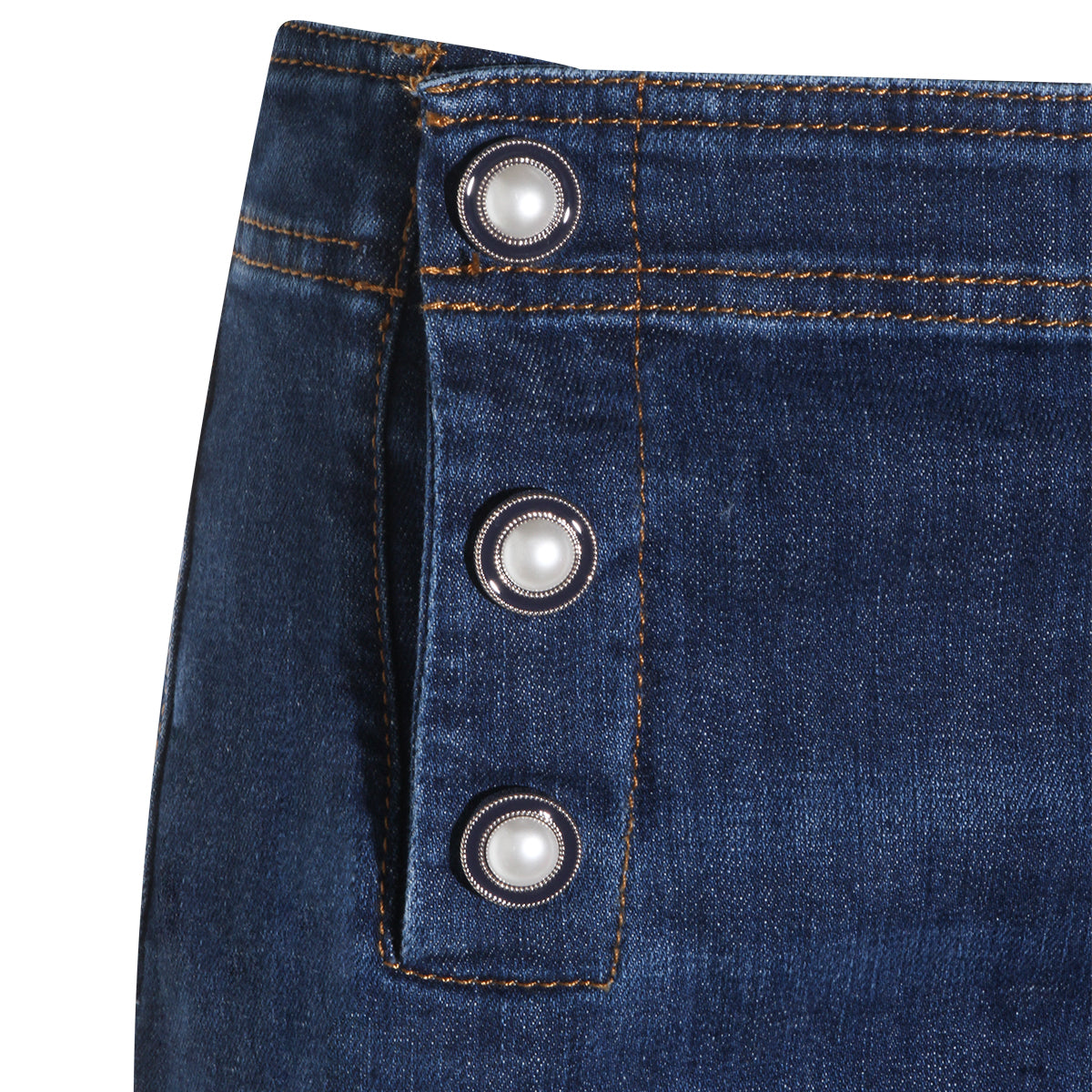DARK BLUE COTTON DENIM JEANS