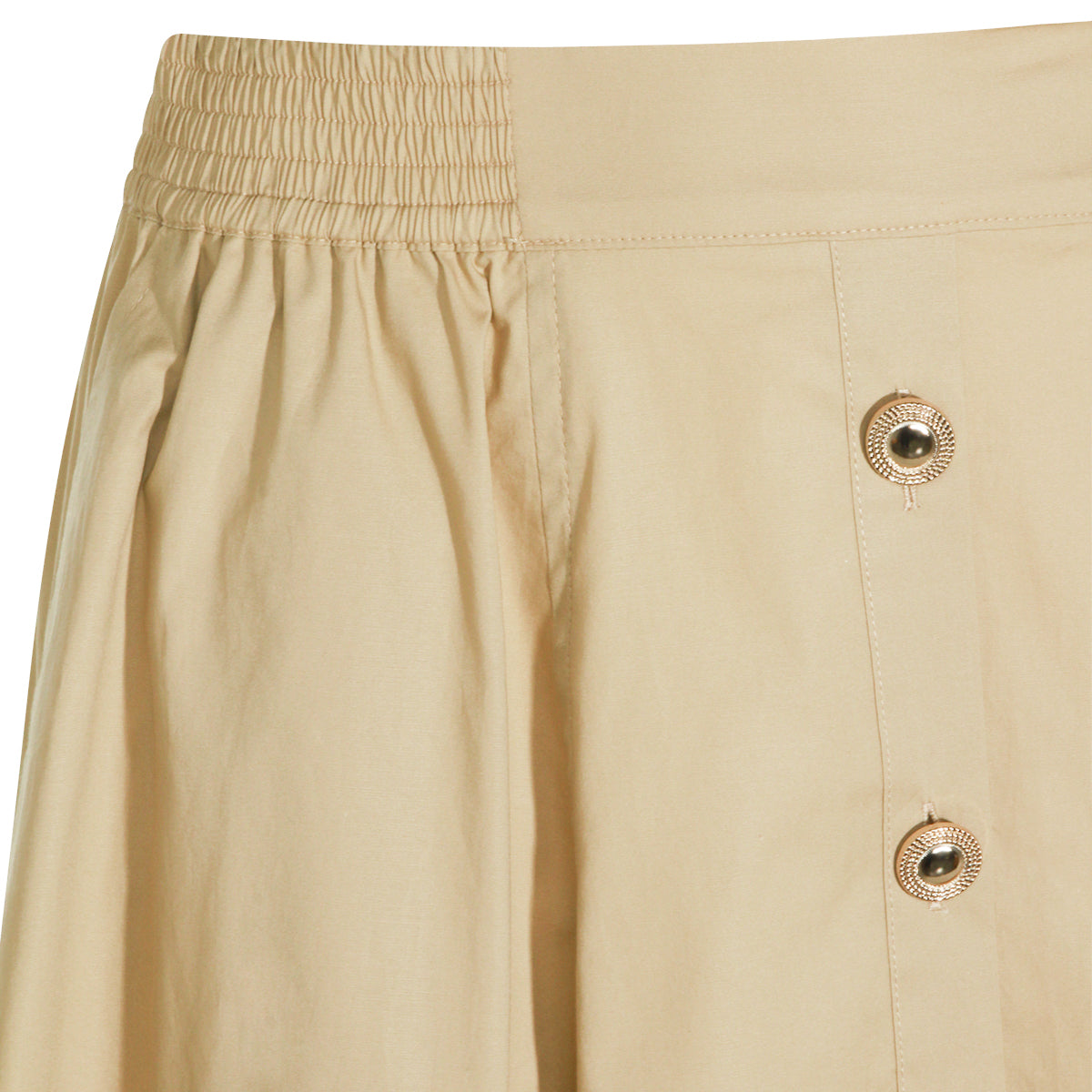 LIGHT BEIGE COTTON SKIRT