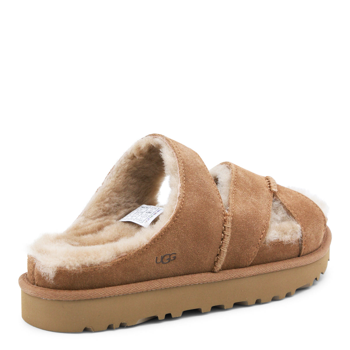 CHESTNUT SUEDE GREENPORT CROSS STRAP SANDALS