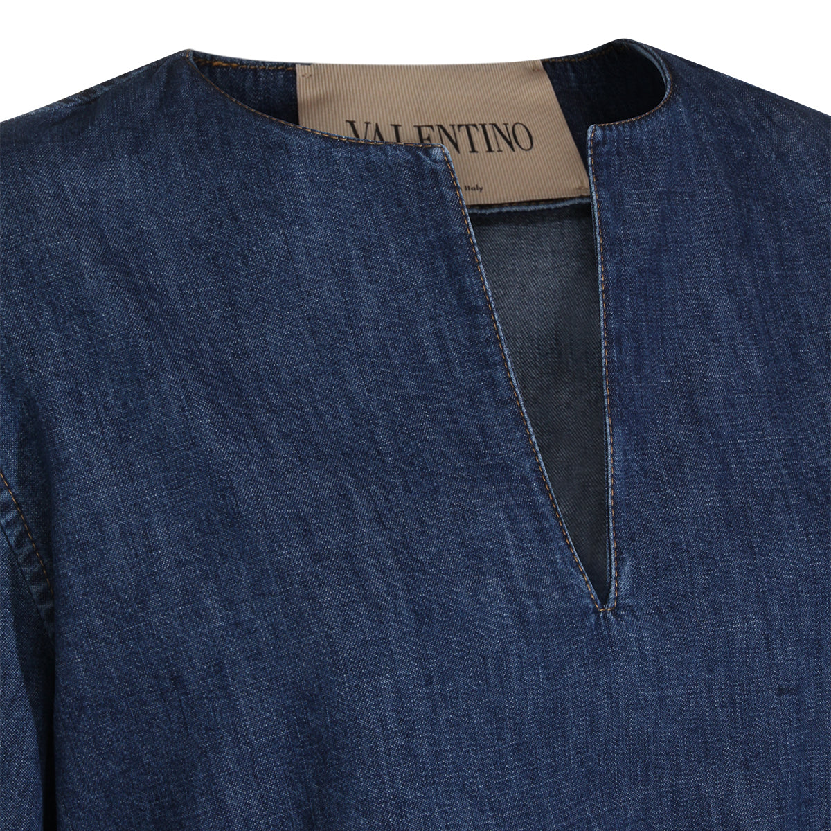 MEDIUM BLUE COTTON DRESS