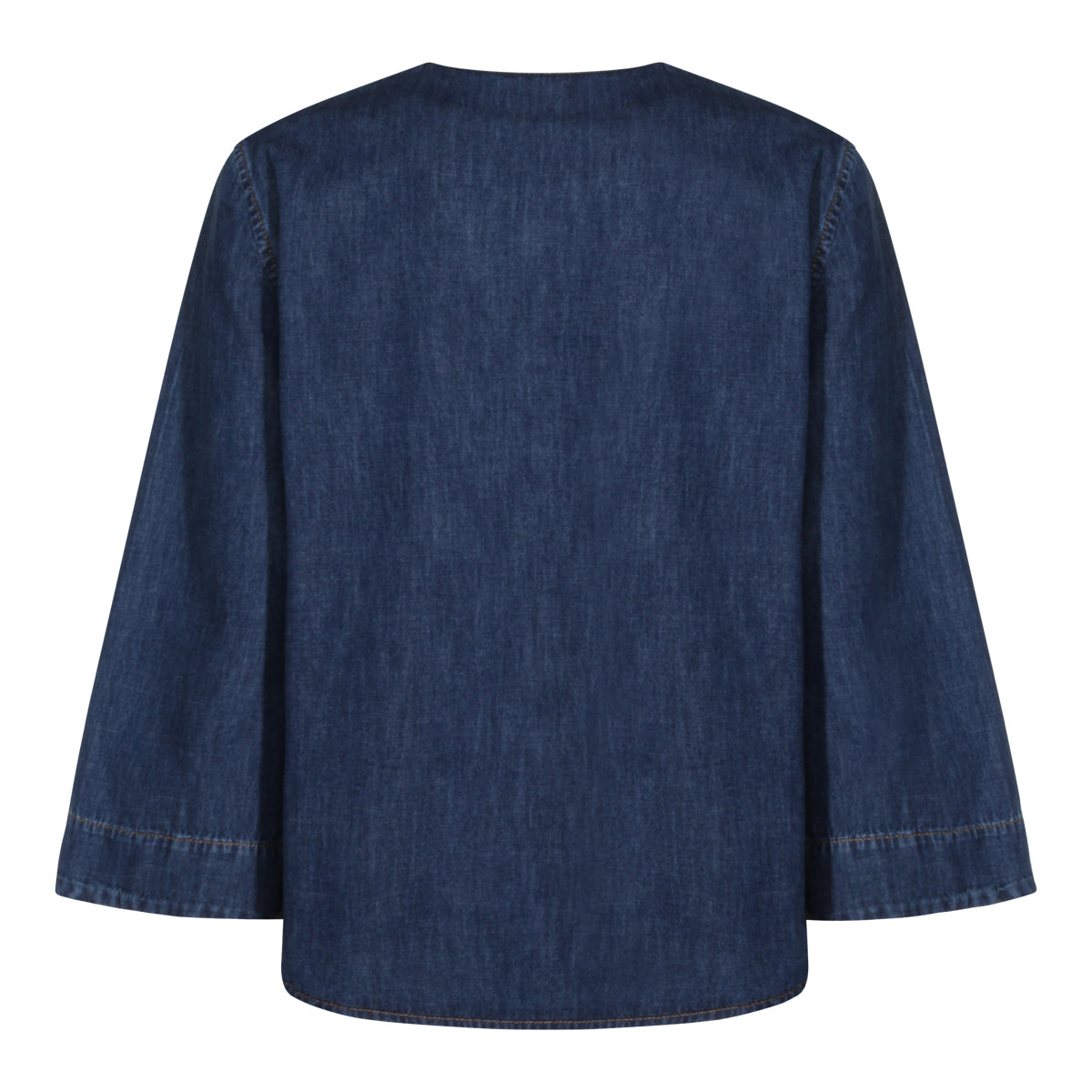 MEDIUM BLUE DENIM TOP