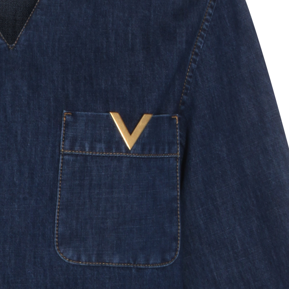 MEDIUM BLUE DENIM TOP
