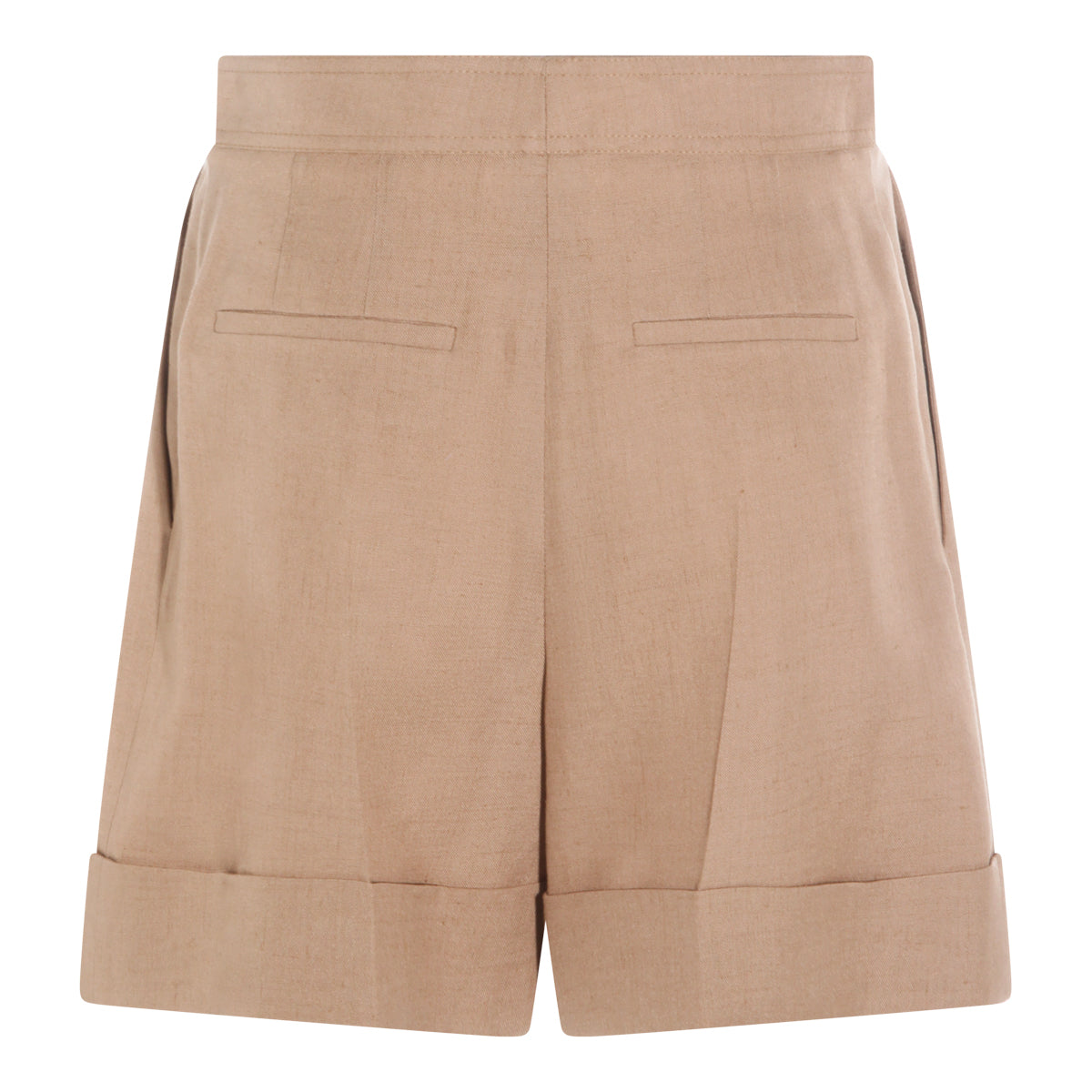 BEIGE COTTON SHORTS