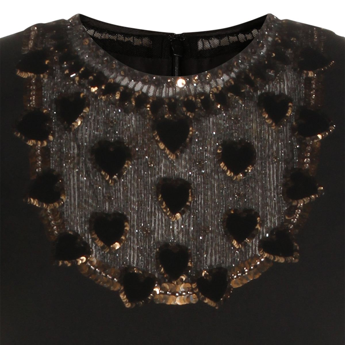 BLACK WOOL BLEND DRESS