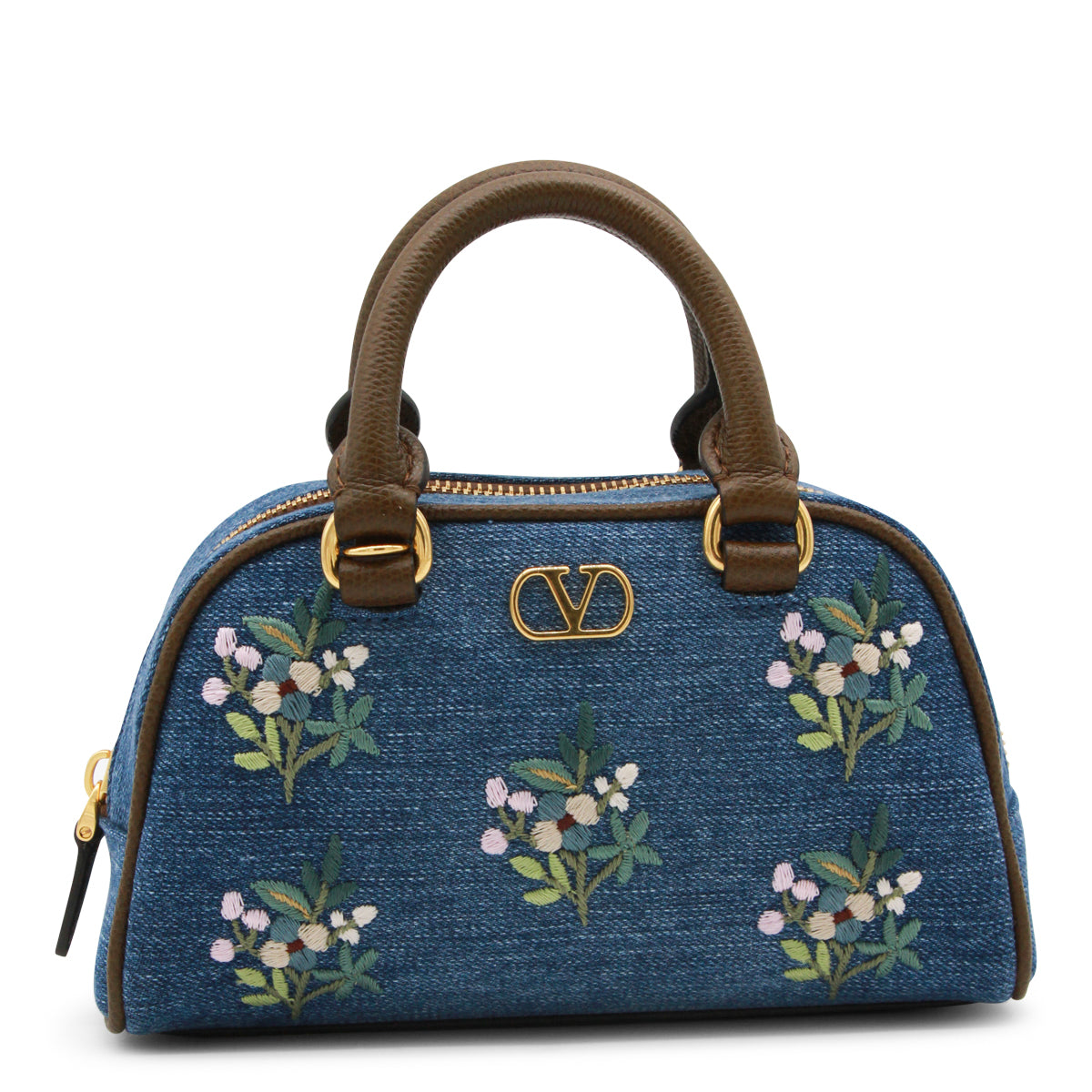 MULTICOLOR LEATHER TOP HANDLE BAG