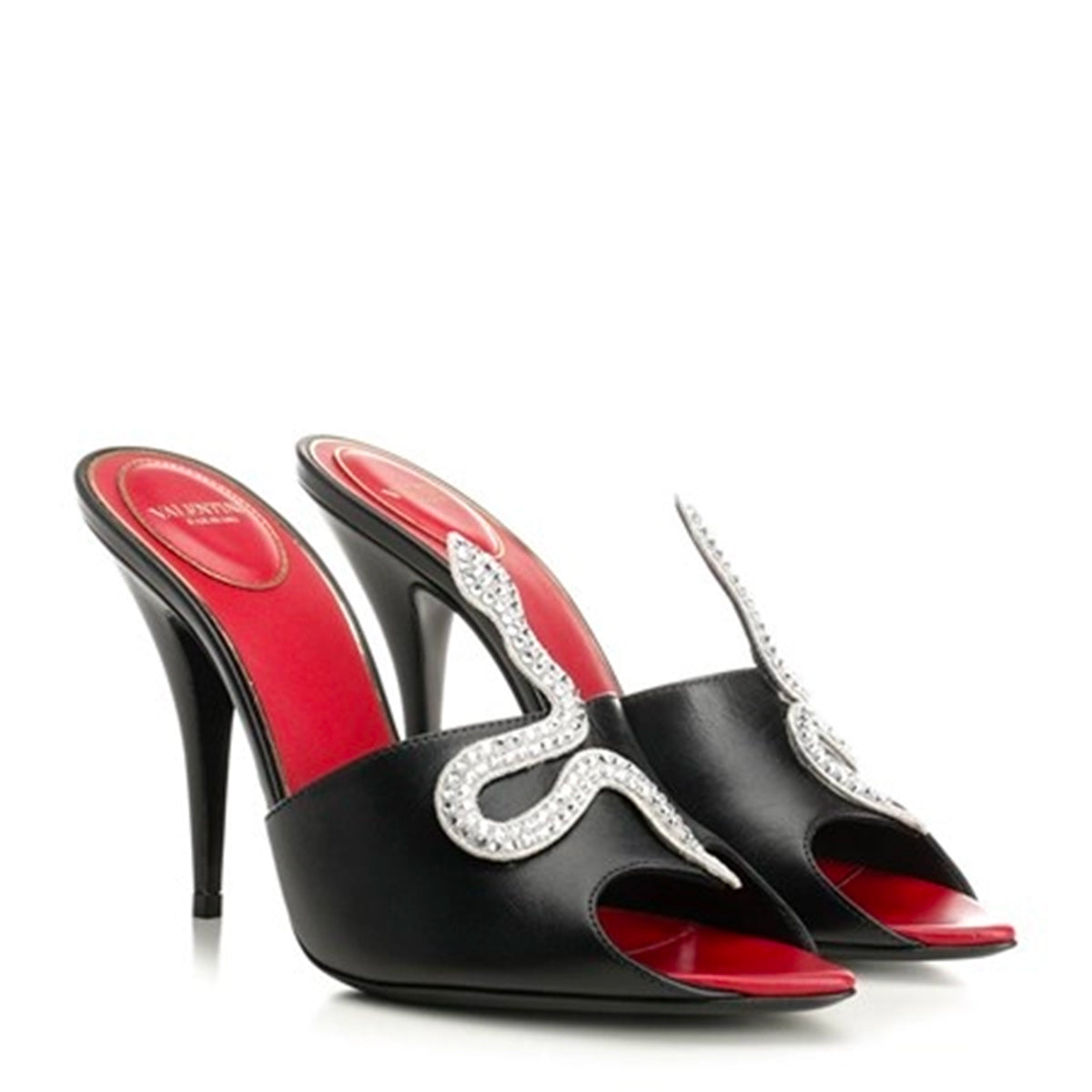 BLACK LEATHER SANDALS