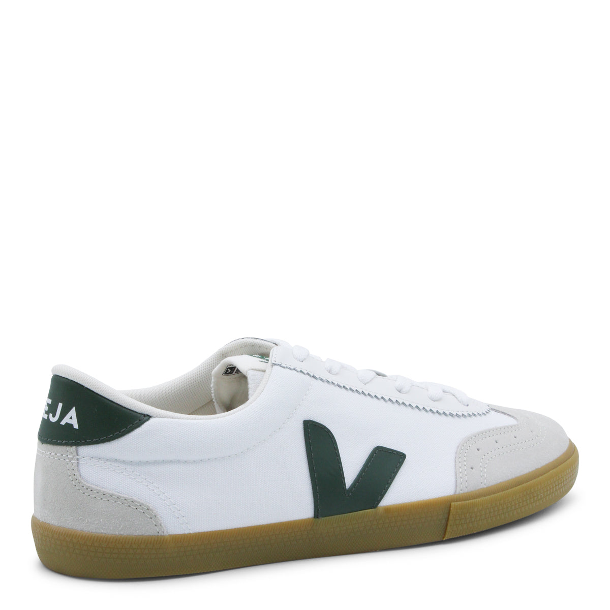 WHITE LEATHER VOLLEY SNEAKERS