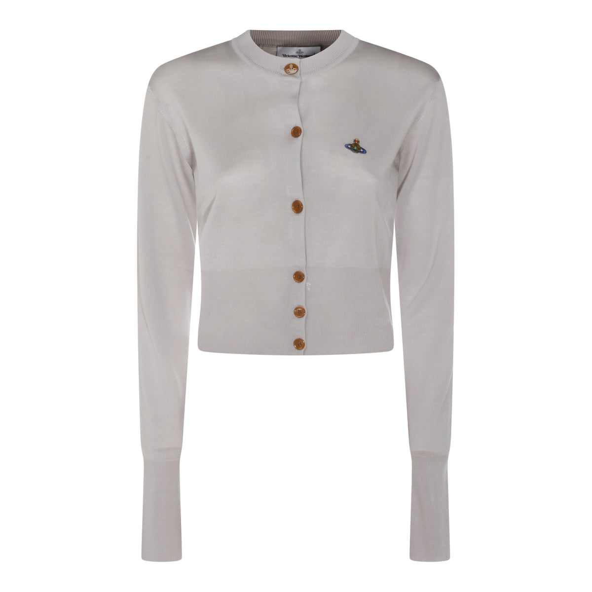 LIGHT GREY WOOL BLEND KNITWEAR