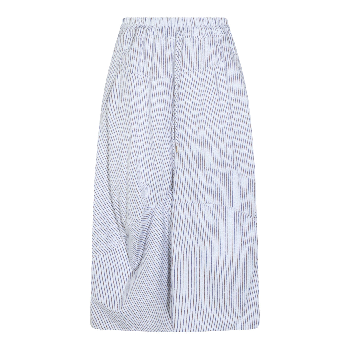 BLUE AND BROWN COTTON SKIRT