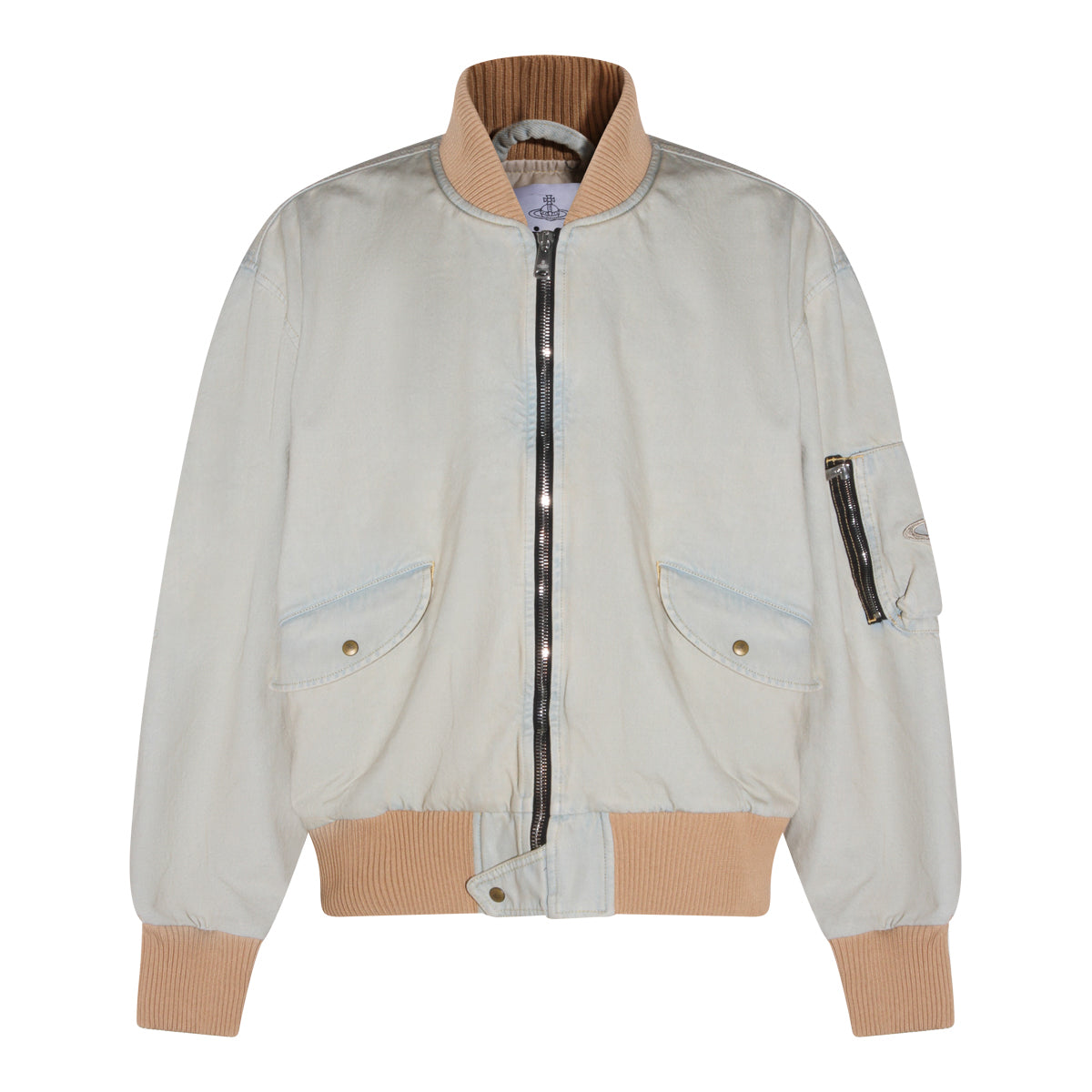 LIGHT BLUE COTTON DENIM JACKET