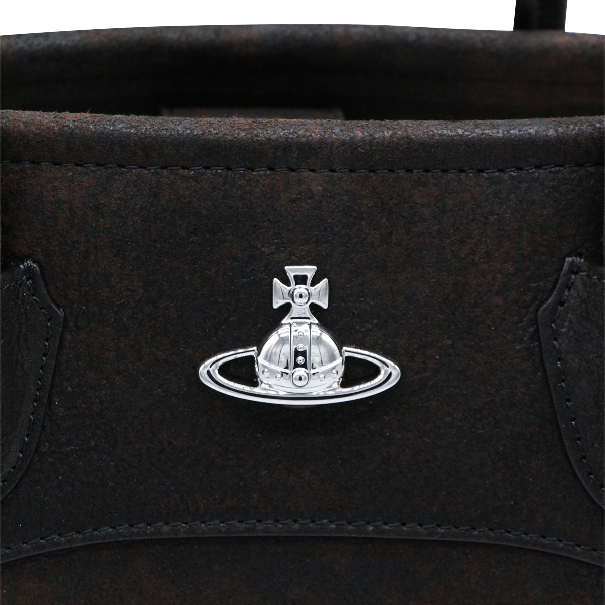 DARK BROWN LEATHER TOTE