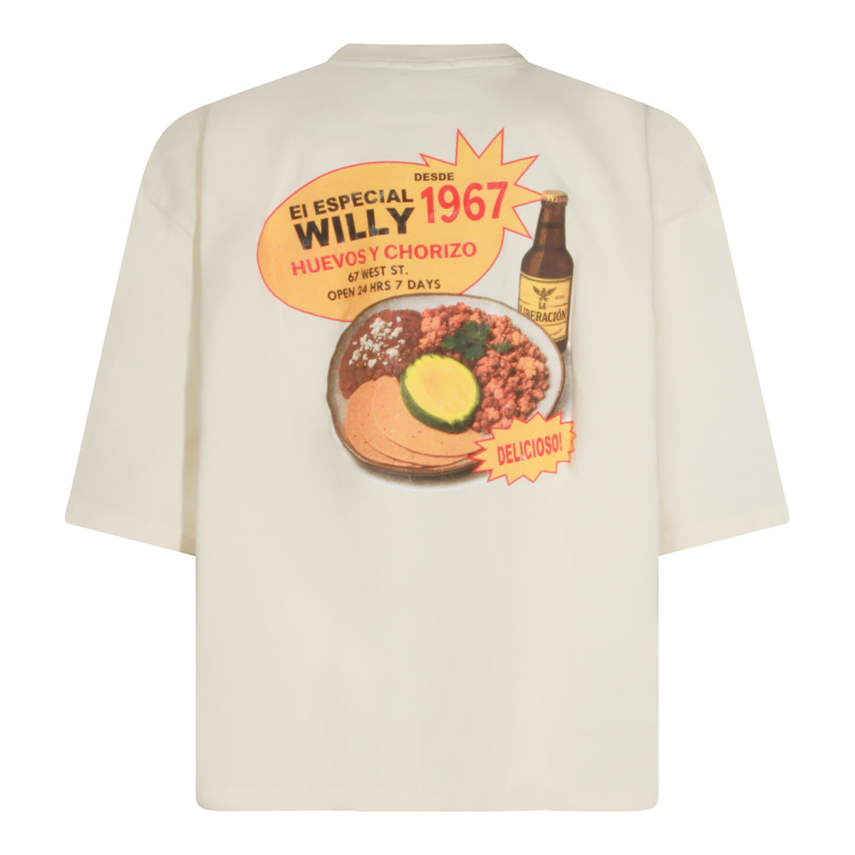 BEIGE COTTON T-SHIRT