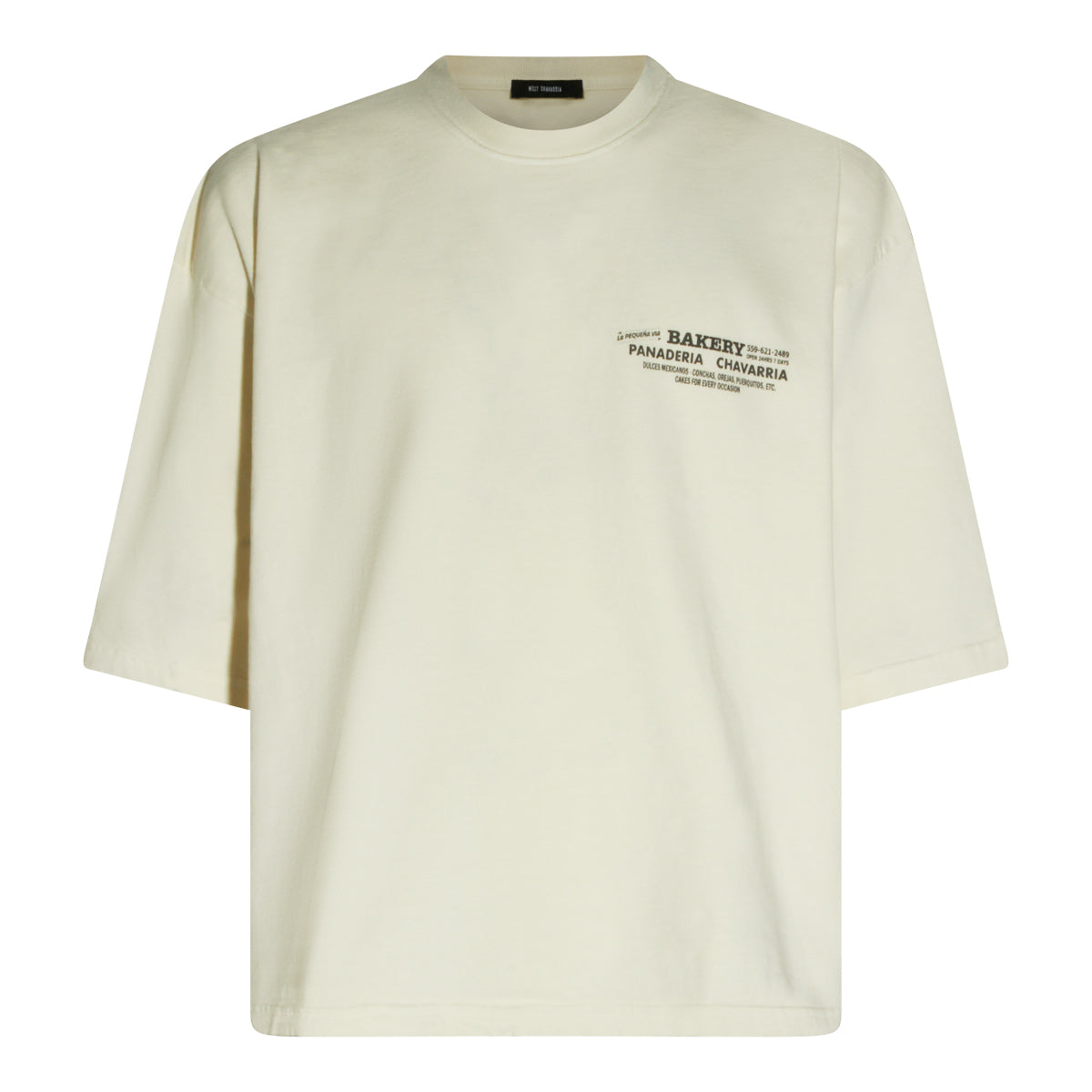 WHITE COTTON T-SHIRT