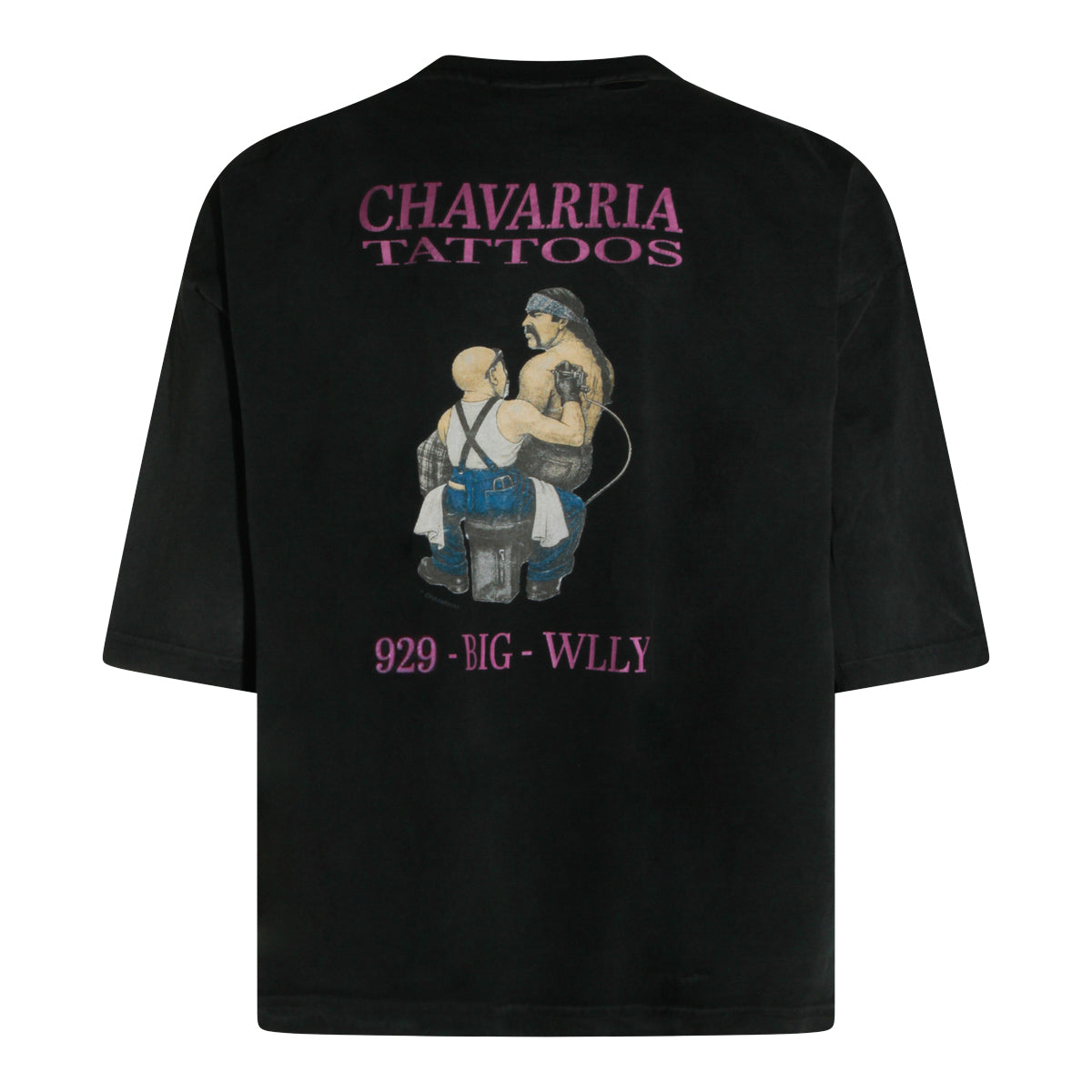 BLACK COTTON T-SHIRT
