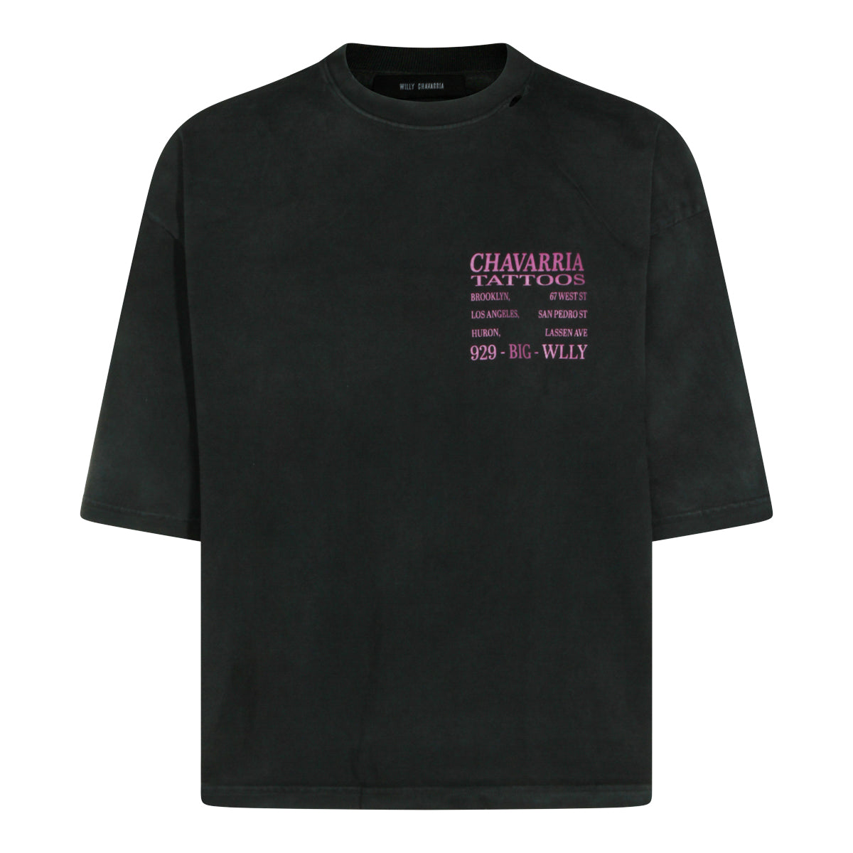 BLACK COTTON T-SHIRT