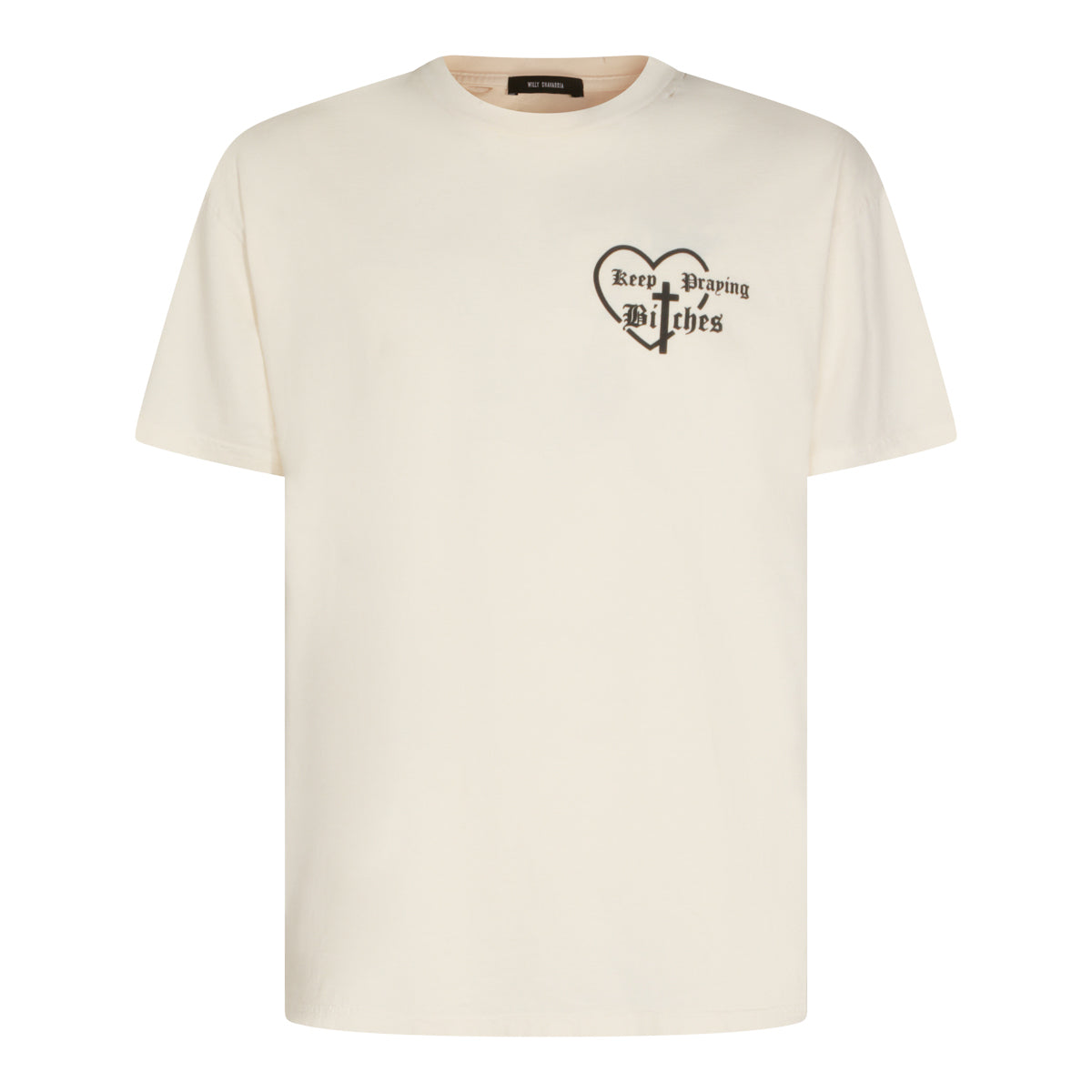 WHITE COTTON T-SHIRT