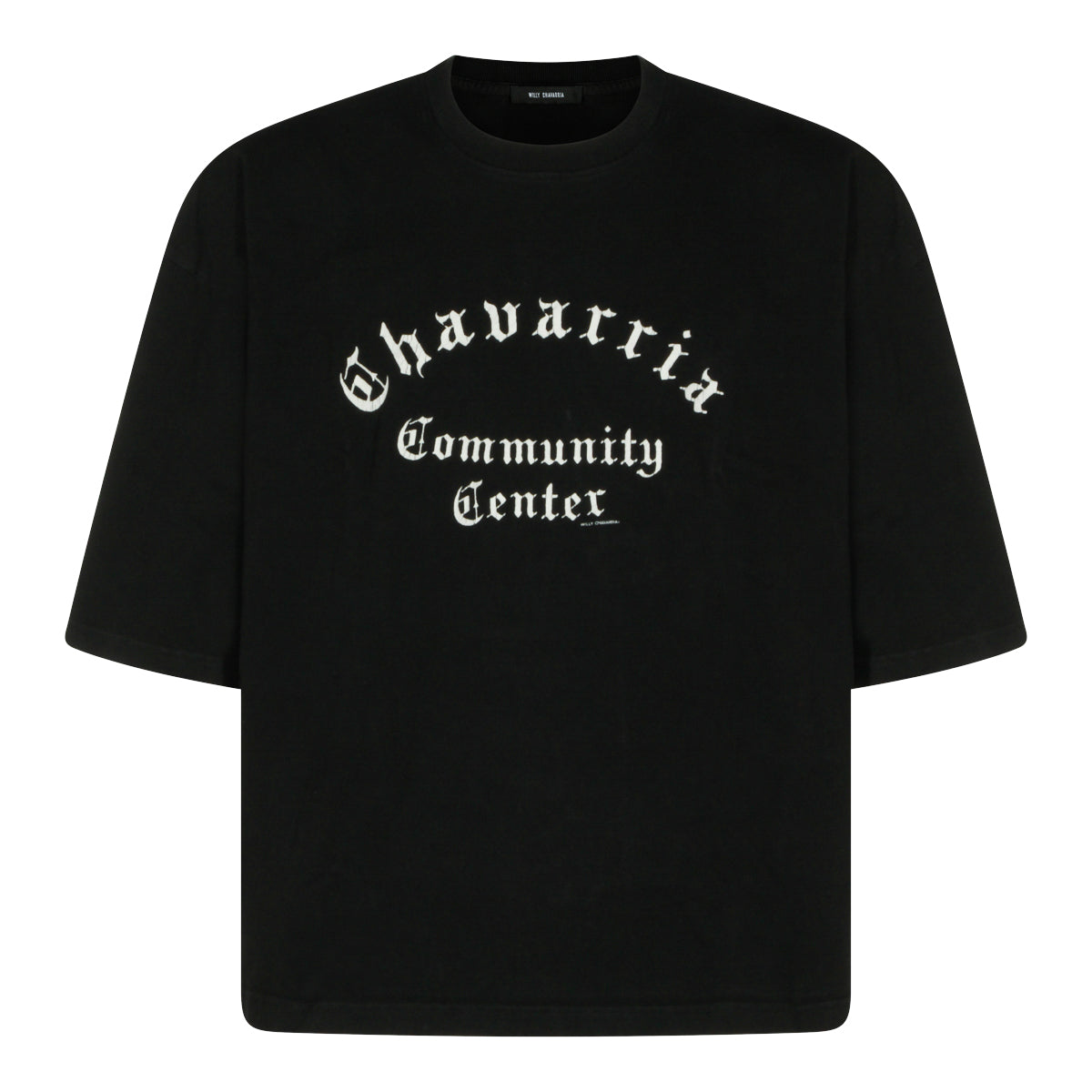 BLACK COTTON T-SHIRT
