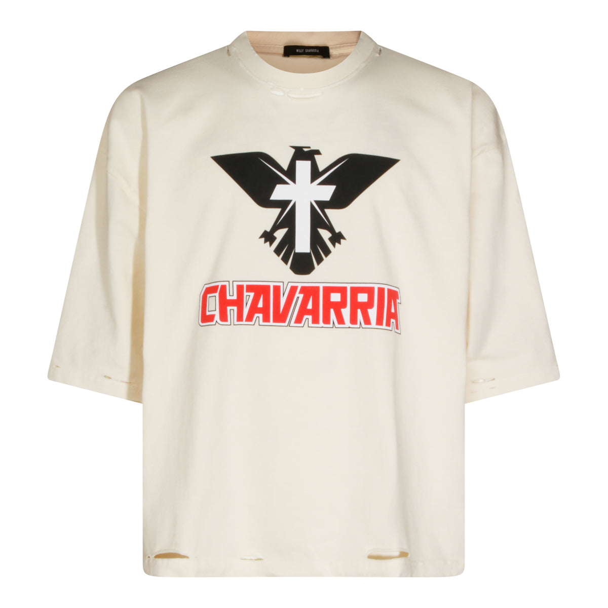 WHITE COTTON T-SHIRT