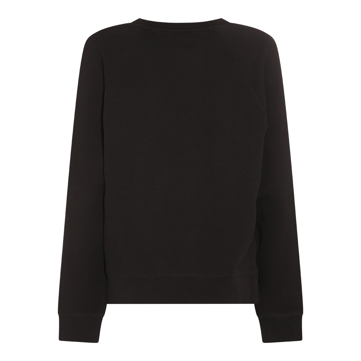 BLACK COTTON SWEATSHIRT