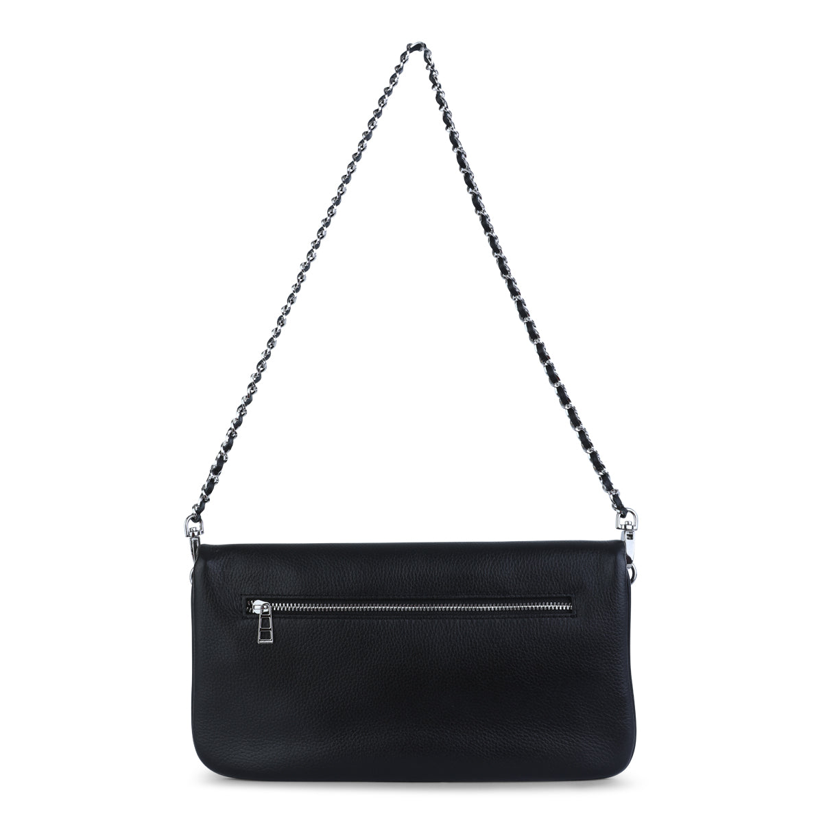 BLACK ROCK GRAFFITI LEATHER SHOULDER BAG