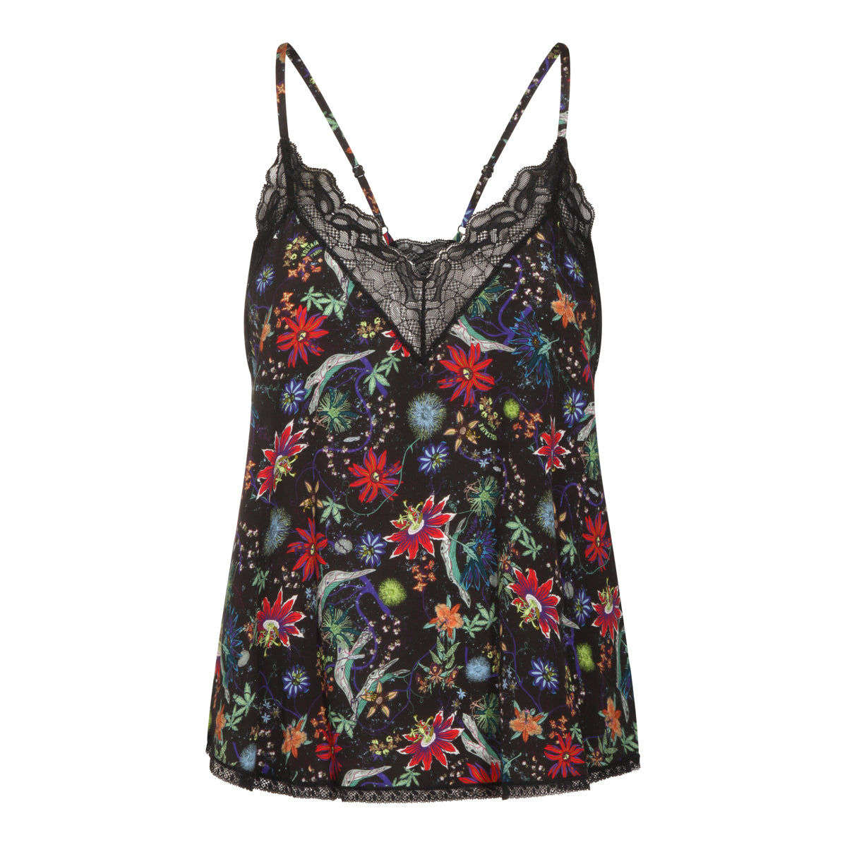 BLACK VISCOSE TOP