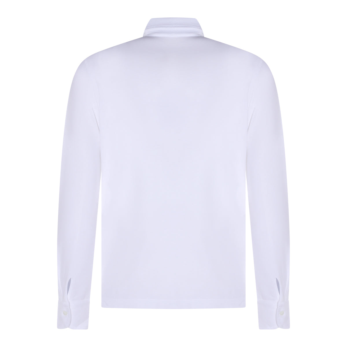 WHITE COTTON POLO SHIRT