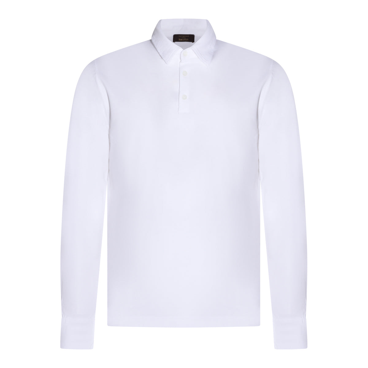 WHITE COTTON POLO SHIRT