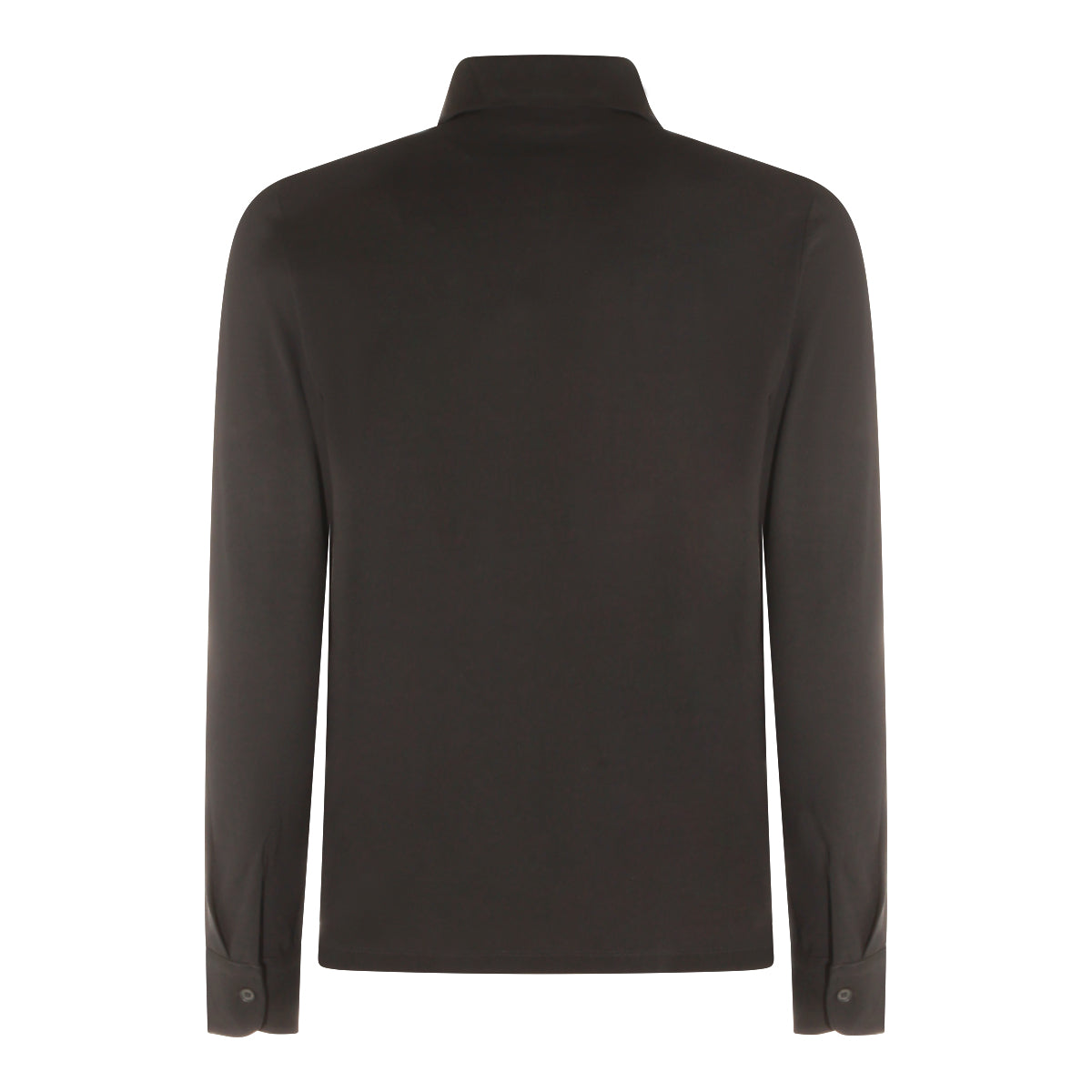 DARK GREY COTTON POLO SHIRT